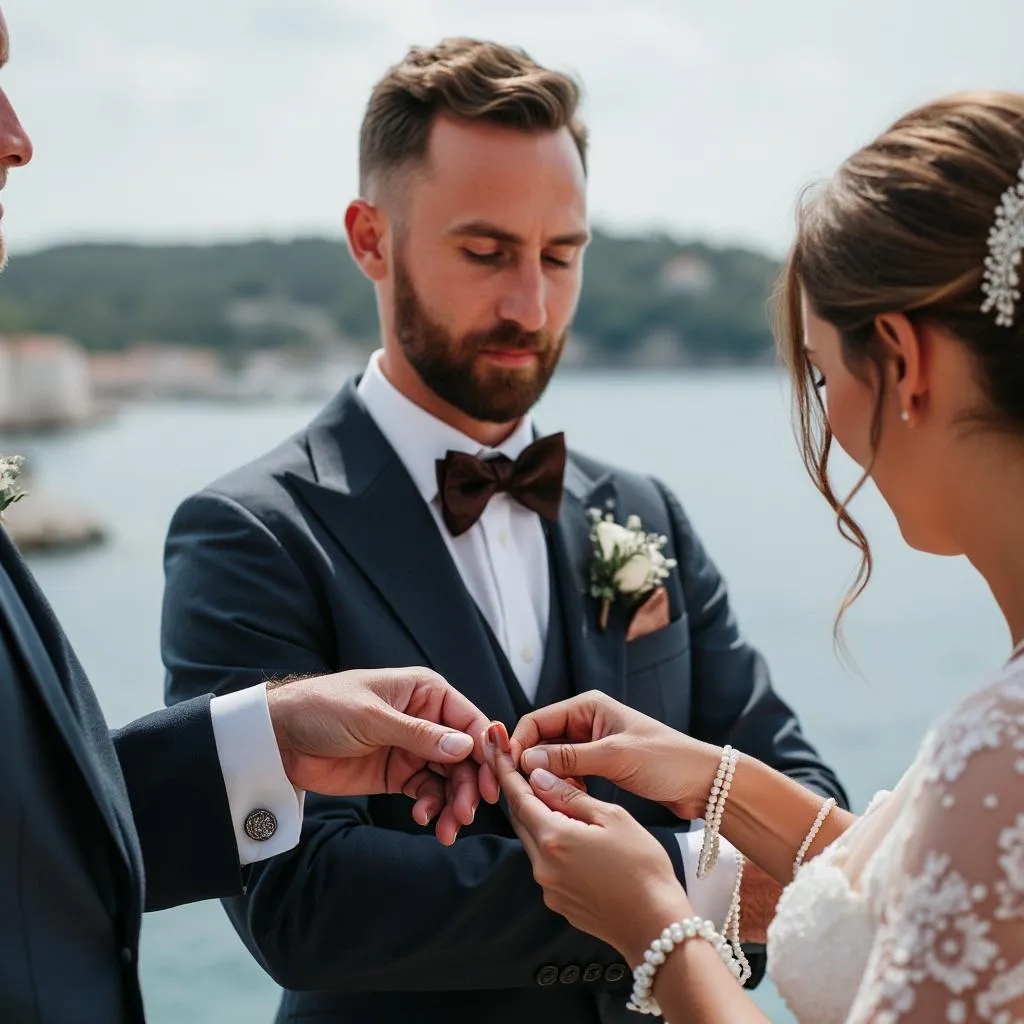 Groom with custom MannStyle accessories